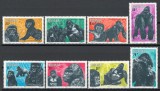 Rwanda 1983 Mi 1242/49 MNH - Gorile, fauna, maimute, Nestampilat