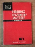 PROBLEMES DE GEOMETRIE ANALYTIQUE de D. KLETENIK , 1969