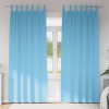 VidaXL Perdele 2 pcs Albastru deschis 260 x 140 cm Poliester