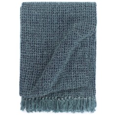 vidaXL Pătură decorativă, albastru indigo, 125 x 150 cm, bumbac 133752