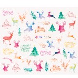 Cumpara ieftin Tatuaj Unghii LUXORISE Wild Christmas, BN-1866