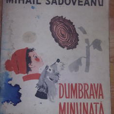 Carte veche Copii,DUMBRAVA MINUNATA -MIHAIL SADOVEANU-1962,Stare FOTO,T.GRATUIT