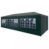 VidaXL Cort de petrecere, verde, 3 x 9 m