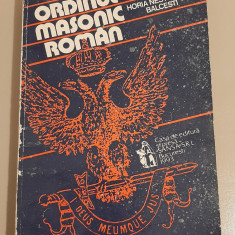 Ordinul masonic roman - Horia Nestorescu Balcesti