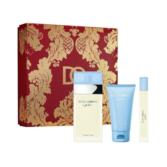 Dolce &amp; Gabbana Light Blue Set cadou pentru femei EDT 100 ml + 50 ml crema de corp + EDT 10 ml