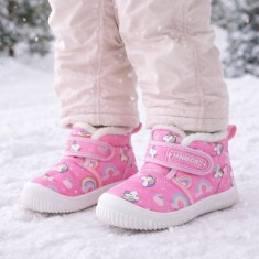 Ghete de iarna pentru copii, imprimeu unicorn (Marime Disponibila: Marimea 26)