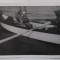 FAMILIE IN BARCA LA CARMEN SYLVA ( EFORIE SUD ) , FOTOGRAFIE TIP CARTE POSTALA , IULIE , 1938