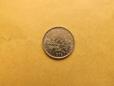 Franta 5 franci 1973 foto
