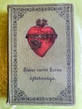 H229-Inima Preasfanta a Lui IISUS-Carte veche maghiara Budapesta 1890 dedicatie Timisoara 1898 gros copertata, panzata stare buna.