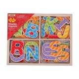 Set litere magnetice de tipar - 49 piese PlayLearn Toys, BigJigs Toys