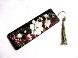 semn carte cu flori albe 35055