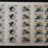 REP.BURUNDI - PAPAGALI-4 M/SH.10 SERII COMPLECTE DANTELATE-MNH** - RBU 118C
