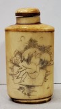 Recipient pentru parfum/opiu decorat cu scene erotice, China, Secol 20