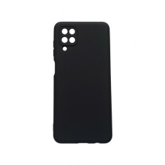 Husa telefon compatibila cu Samsung Galaxy A12, Negru, Cu interior de catifea, 214HT