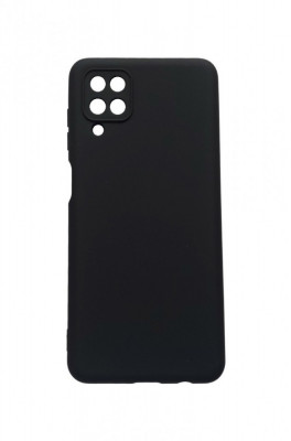 Husa telefon compatibila cu Samsung Galaxy A12, Negru, Cu interior de catifea, 214HT foto