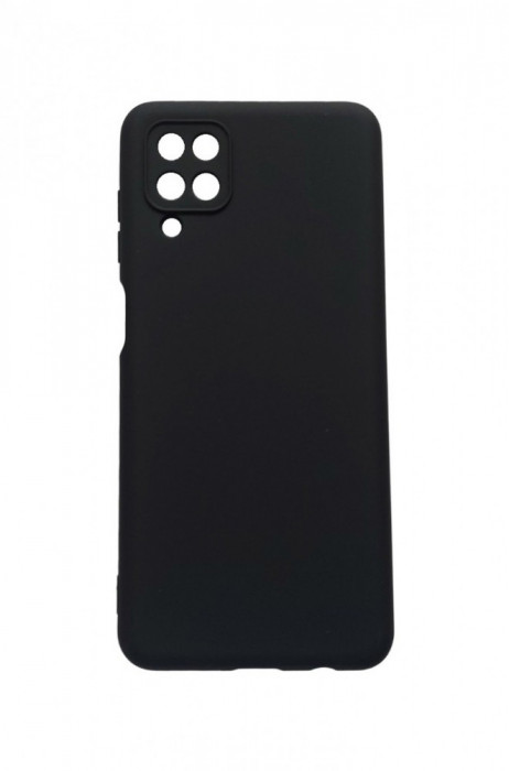 Husa telefon compatibila cu Samsung Galaxy A12, Negru, Cu interior de catifea, 214HT
