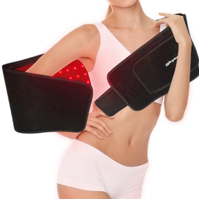 Centura Terapie cu Lumina Rosie si Infrarosu, Tratament pentru Dureri Musculare, Inflamatii si Recuperare Rapida, Portabila, cu 4 Trepte de Reglare foto