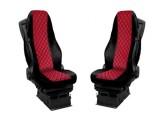 Huse pentru Volvo FH 2016-2020 EURO 6 Camioane Negru Rosu Piele