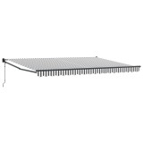 vidaXL Cort electric retractabil Antracit și Alb 4 x 2 m 3419158