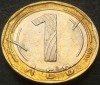 Moneda Bimetalica 1 LEV - BULGARIA, anul 2002 *cod 1655, Europa