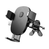 Suport auto telefon flippy, prindere grila ventilatie, tija fixare reglabila, rotativ 90 grade, design modern, detalii fine, material plastic si silic