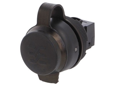Soclu USB FrontCom IP65 Negru 22mm foto