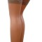 Ciorapi cu Autosustinere, Cusaturi Verticale, 17 DEN, Visone, XS/S