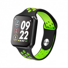 Ceas Smartwatch Techstar&amp;reg; F8, 1.30 inch IPS, Bluetooth 4.0, Monitorizare Puls, Tensiune, Alerte Sedentarism, Hidratare, Verde foto