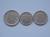 LOT 3 MONEDE ARGENTINA-1962-1 PESO,5 PESOS,10 PESOS, America Centrala si de Sud