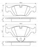 BOSCH 0 986 495 229 set placute frana,frana disc