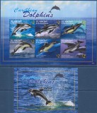 Timbre cu delfini din St. Vincent &amp; The Grenadines, Nestampilat