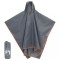 vidaXL Poncho ploaie cu glugă design 2 &icirc;n 1 gri/portocaliu 223x145 cm 4004199