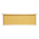 Rama de stup Dadant din lemn cu fagure din plastic 483x448x159 mm