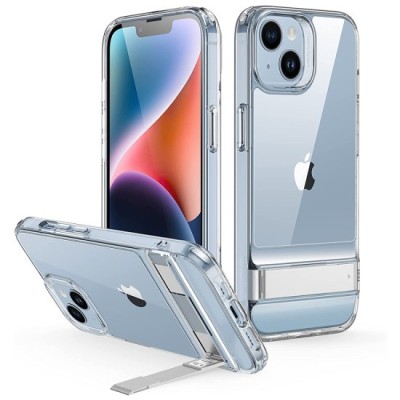 Husa pentru iPhone 14 / iPhone 13 - ESR Air Shield Boost Kickstand - Clear foto