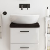 vidaXL Blat de baie, gri &icirc;nchis, 40x30x(2-6) cm, lemn masiv tratat