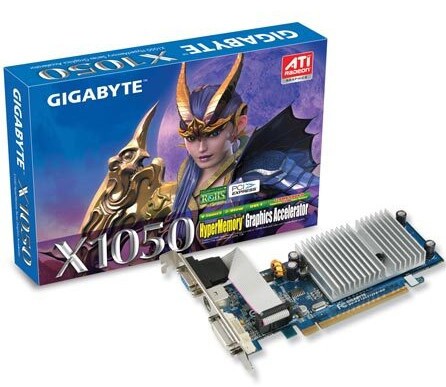 Placa video GIGABYTE PCI EXPRESS RADEON X1050 512MB/64BIT