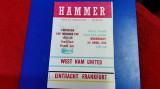 Program semif. C. C. West Ham United - Eintracht Frankfurt