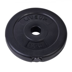 Greutate Haltere LiveUp, 1.25kg, Diametru 17cm, Plastic