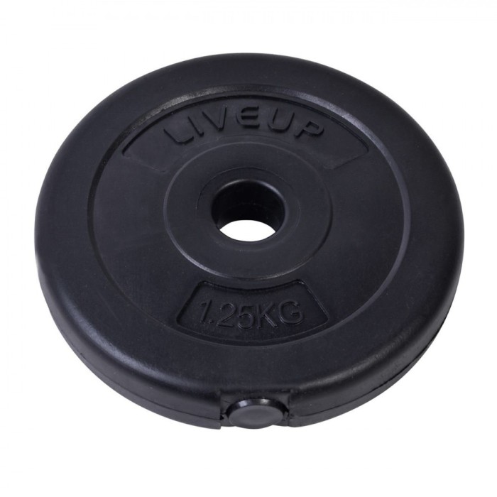Greutate Haltere LiveUp, 1.25kg, Diametru 17cm, Plastic