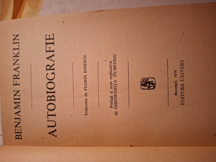 autobiografie benjamin franklin