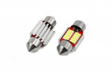 Set becuri auto cu LED CANBUS sofit compatibil C5W 10 SMD 31mm Alb 12/24V,, Amio