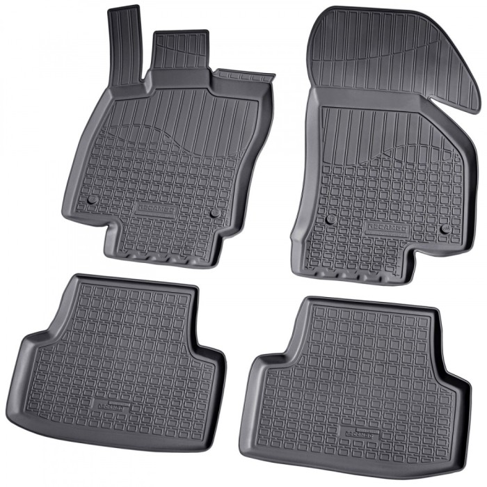 Set de 4 covorase cauciuc 3D stil tavita premium pentru VW Golf VII, 7 din 2012