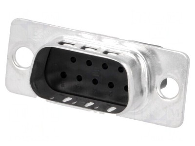 Conector D-Sub 9 Pin Tată pe Cablu 16,9mm foto