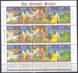 DB1 Pictura Palau Animale Magar Vaca Oaie Camila Craciun 1992 MS MNH, Nestampilat