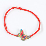 Bratara martisor fluture colorat