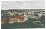 4647 - PITESTI, Arges, Panorama, Romania - old postcard, CENSOR - used - 1918, Circulata, Printata