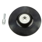 Disc suport din cauciuc 125 mm M14 cu ax pentru slefuire lemn si metal