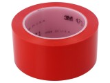 Bandă de marcare roșie 33m x 50mm