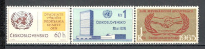 Cehoslovacia.1965 Anul international al cooperarii XC.381 foto
