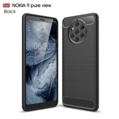 Husa Nokia 9 PureView TPU Carbon Neagra foto
